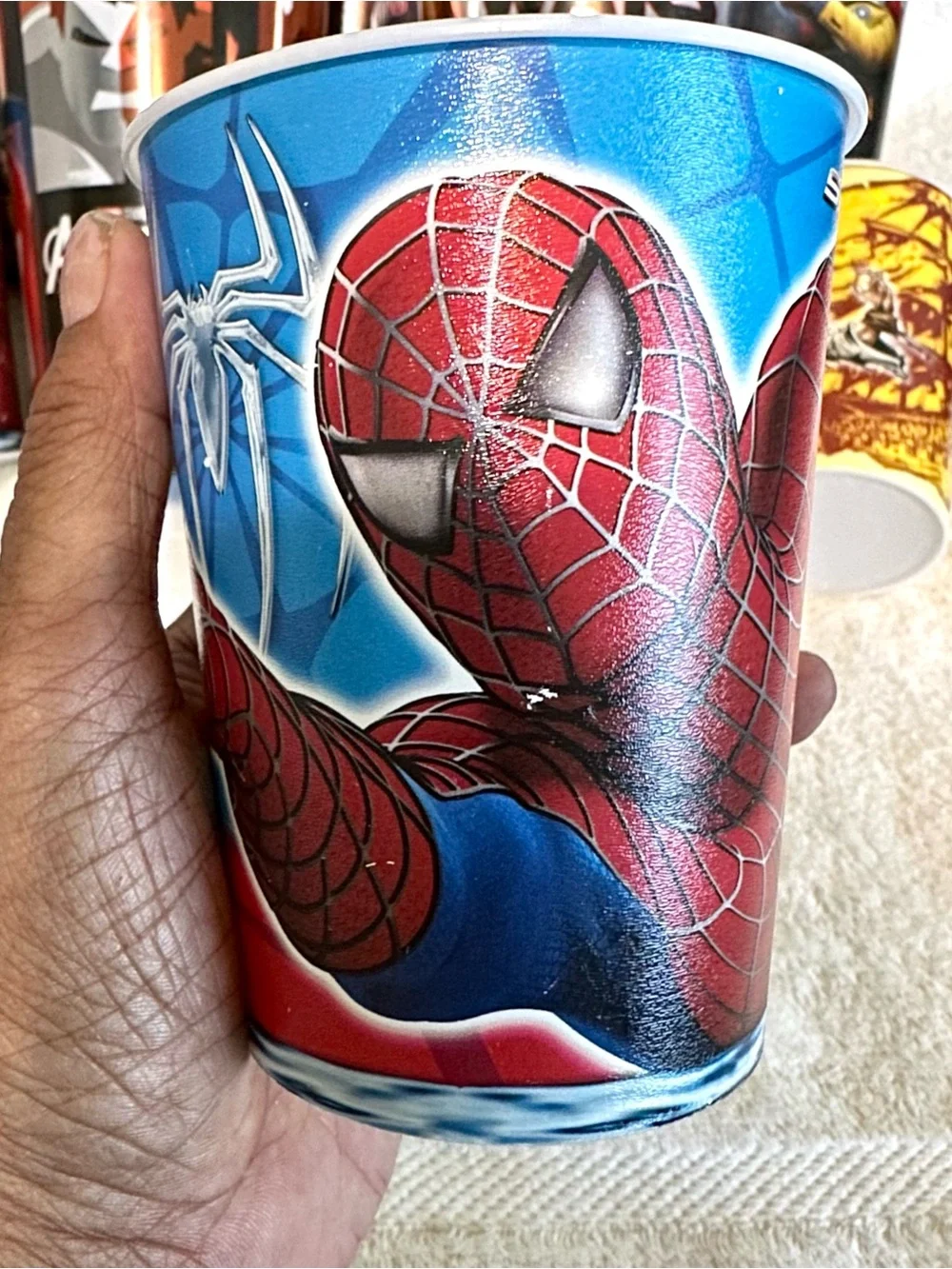 Movie Theater Promo Cup Lot Bundle Marvel Star Wars Spiderman 9 Pcs